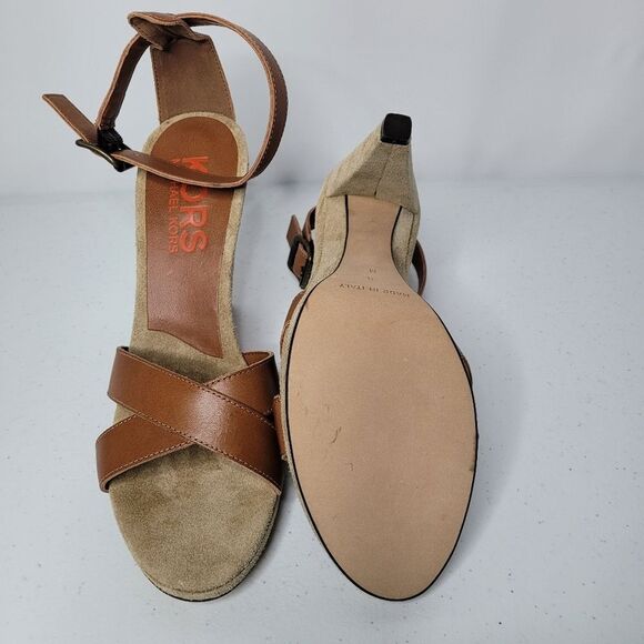 NIB Michael Kors Wonka Leather High Heel Sandals - Picture 5 of 6